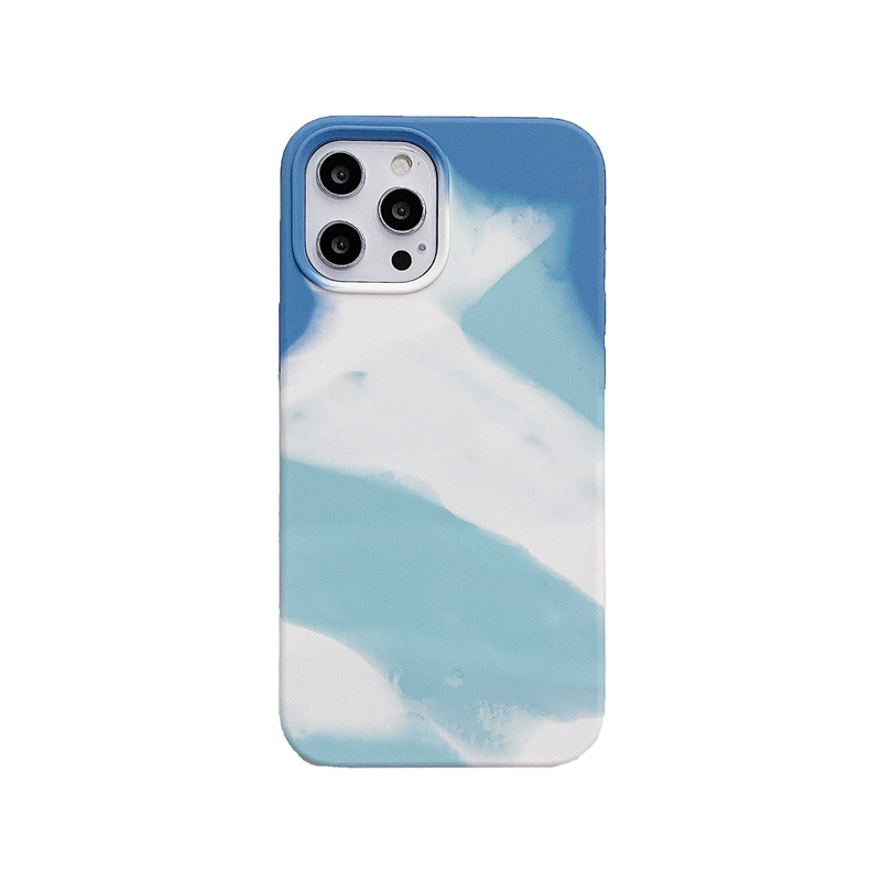 Rainbow Gradient Liquid Silicone Full Coverage Phone Case